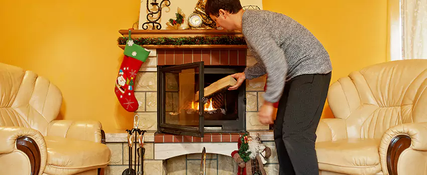 Rusted Metal Fireplace Restoration in Orangevale, California