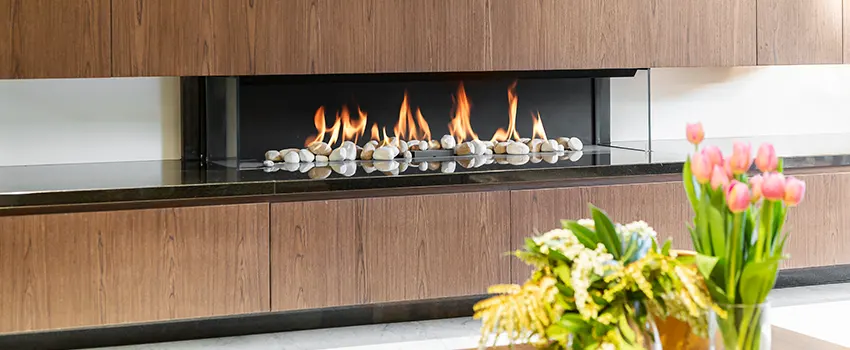 Double-height Fireplace Design Refurbishment in Orangevale, California